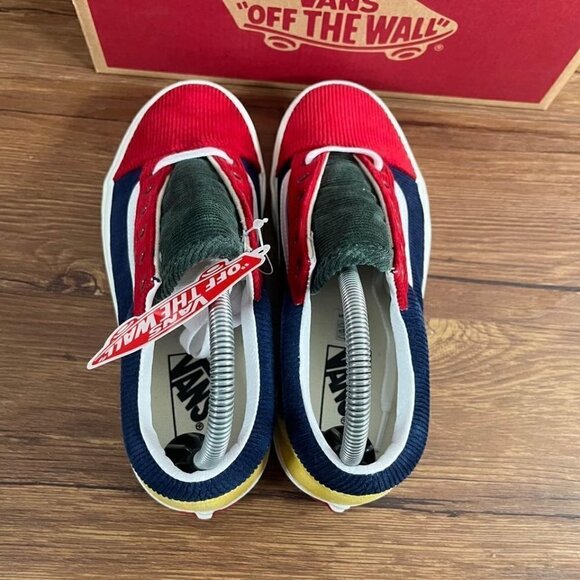 NEW Vans Okd Skool Mixed Corduroy Colorblock Sneakers Women’s Size 7 - Picture 5 of 10